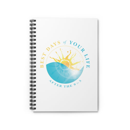 White Spiral Notebook - Ruled Line