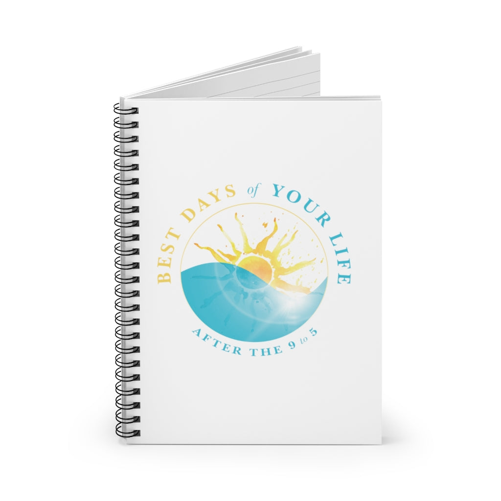 White Spiral Notebook - Ruled Line