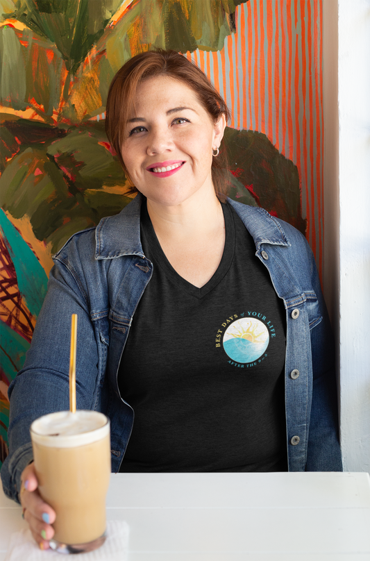 Unisex Short Sleeve V-Neck T-Shirt