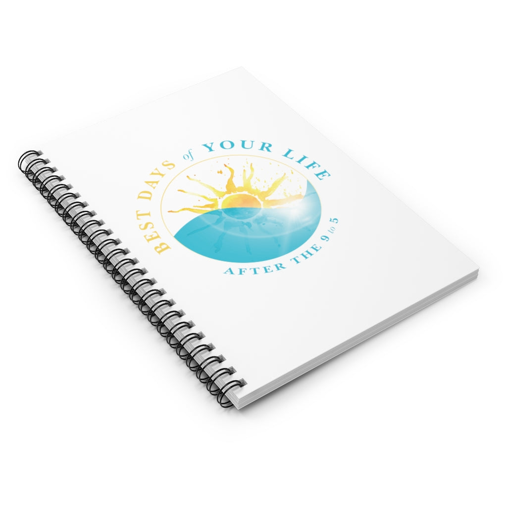 White Spiral Notebook - Ruled Line