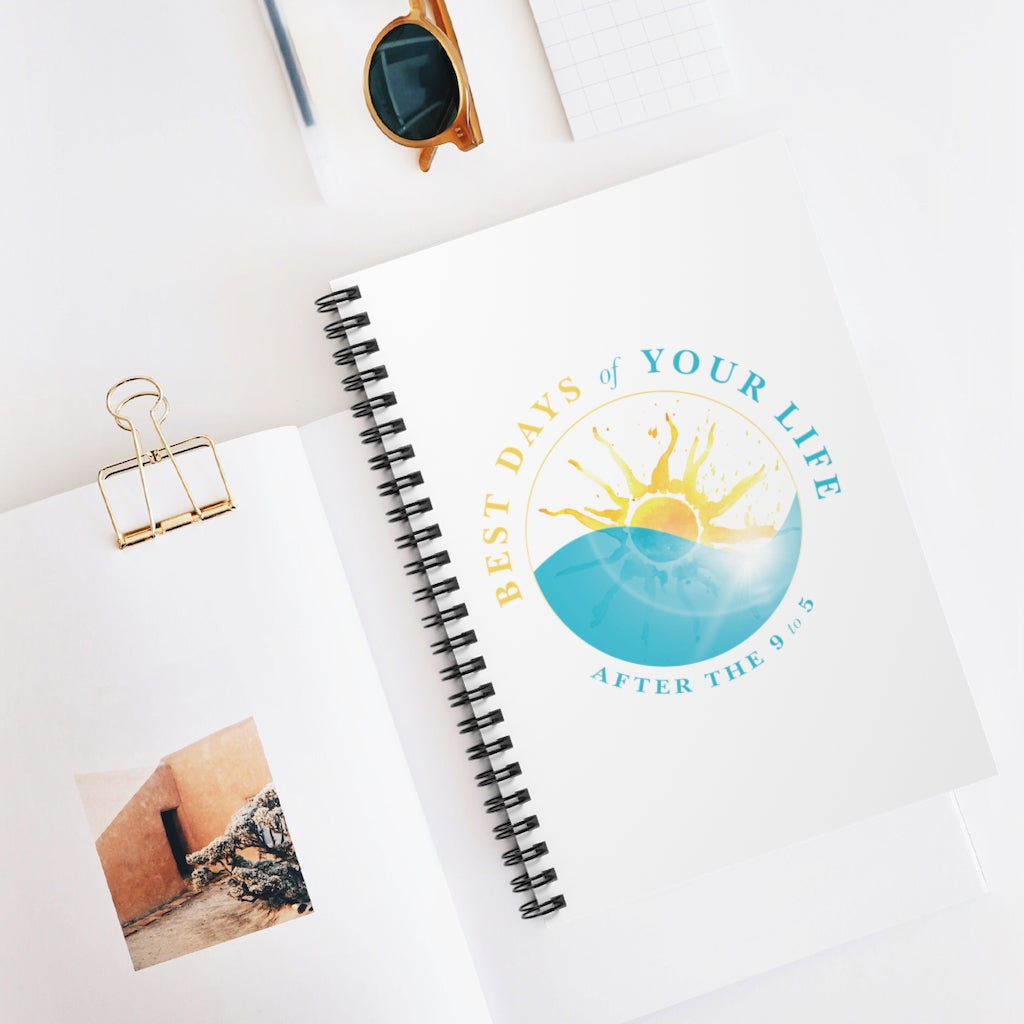 White Spiral Notebook - Ruled Line